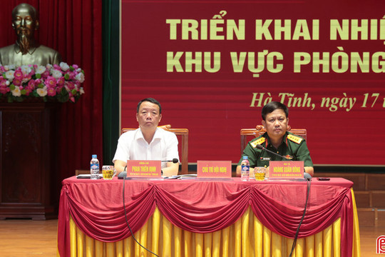 Hà Tĩnh triển khai nhiệm vụ diễn tập khu vực phòng thủ năm 2026