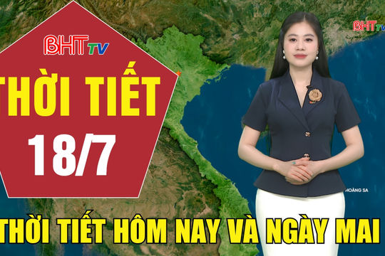 Dự báo thời tiết Hà Tĩnh đêm 17/7 ngày 18/7/2026