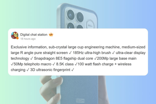 Redmi K100 Pro lộ thông số kỹ thuật với màn hình 185Hz và viên pin 9,000mAh