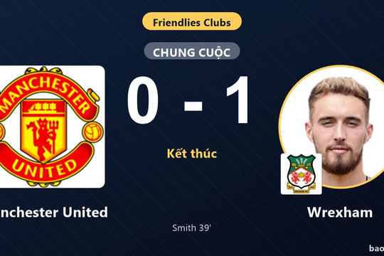 Manchester United 0-1 Wrexham: Wrexham giành chiến thắng