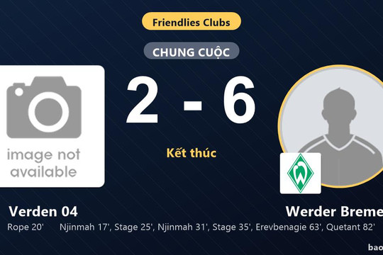 Verden 04 2-6 Werder Bremen: Werder Bremen giành chiến thắng