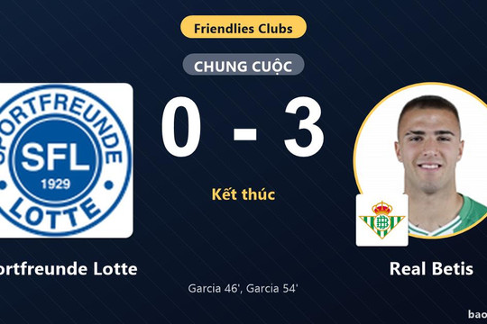 Sportfreunde Lotte 0-3 Real Betis: Real Betis giành chiến thắng