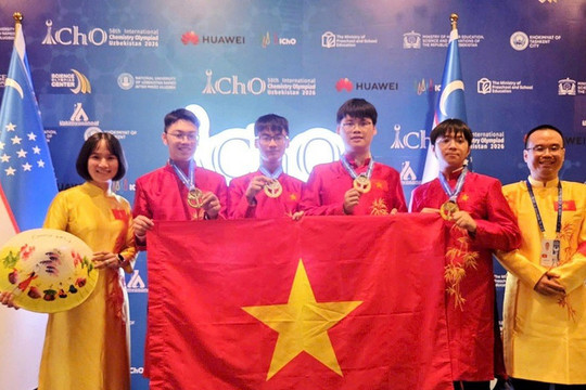 Việt Nam đứng đầu Olympic Hóa học quốc tế
