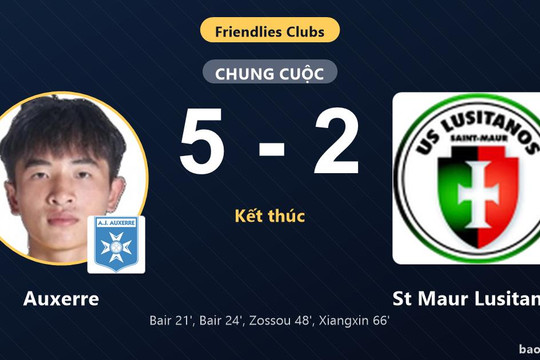 Auxerre 5-2 St Maur Lusitanos: Auxerre giành chiến thắng