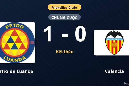 Petro de Luanda 1-0 Valencia: Petro de Luanda giành chiến thắng