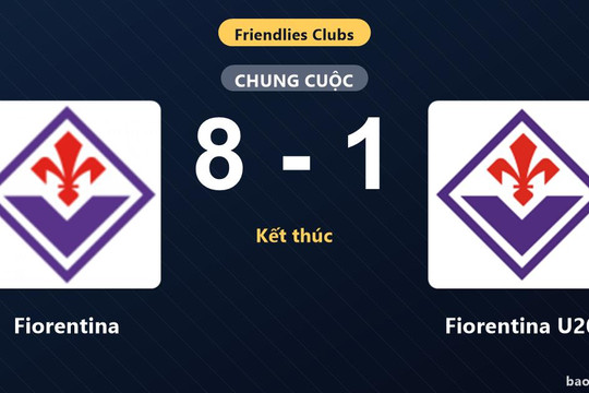 Fiorentina 8-1 Fiorentina U20: Fiorentina giành chiến thắng