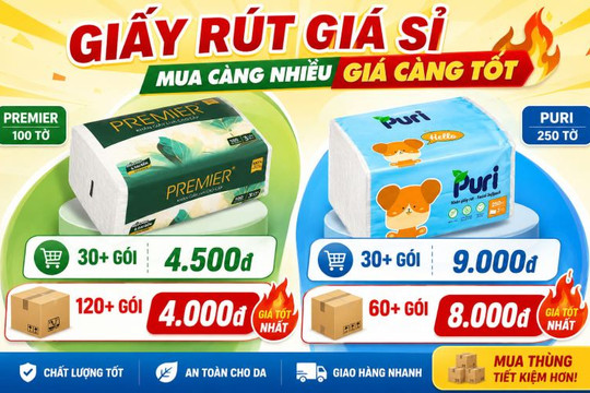 Mẹo nhập giấy rút giá sỉ chỉ từ 4.000 đồng giúp chủ quán tối ưu lợi nhuận