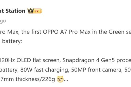 Phân tích OPPO A7 Pro Max: Pin 10,000mAh và Snapdragon 4 Gen 5 có tạo nên đột phá?