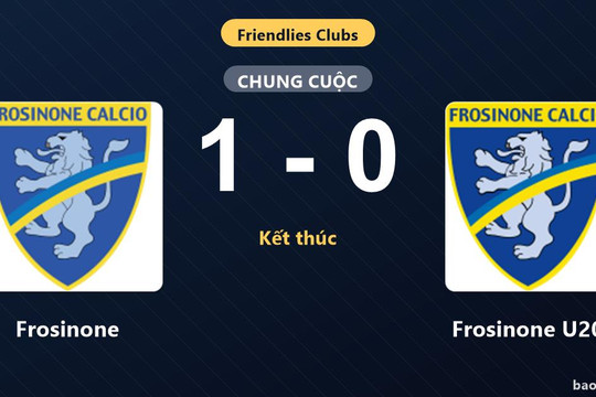 Frosinone 1-0 Frosinone U20: Frosinone giành chiến thắng