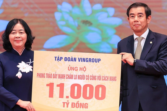 Vingroup hỗ trợ 11.000 tỷ đồng tri ân Mẹ Việt Nam Anh hùng, xây nhà cho thương binh nặng