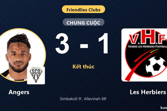 Angers 3-1 Les Herbiers: Angers giành chiến thắng