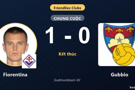 Fiorentina 1-0 Gubbio: Fiorentina giành chiến thắng