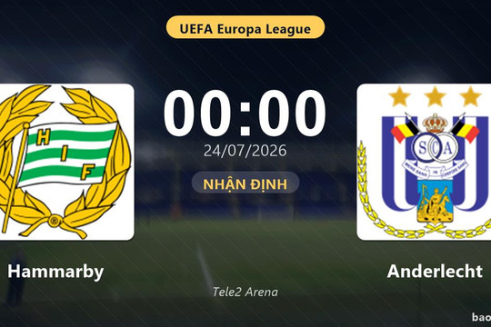 Hammarby 1-1 Anderlecht: Hai đội chia điểm