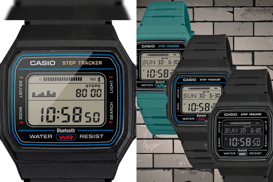 Lộ diện đồng hồ Casio F-B100W: Tích hợp đếm bước chân, Bluetooth và giá bình dân