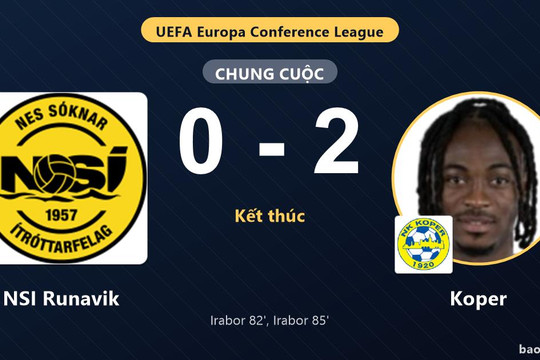 NSI Runavik 0-2 Koper: Koper giành chiến thắng