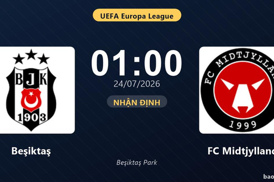 Beşiktaş 1-0 FC Midtjylland: Beşiktaş giành chiến thắng