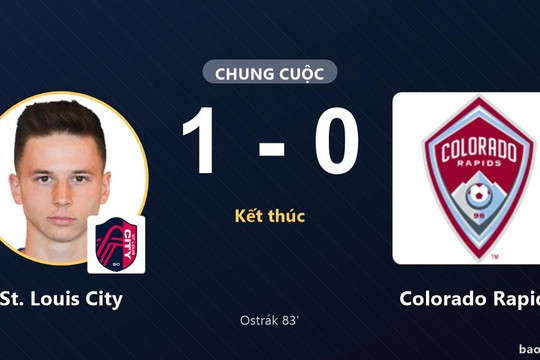 St. Louis City 1-0 Colorado Rapids: St. Louis City giành chiến thắng