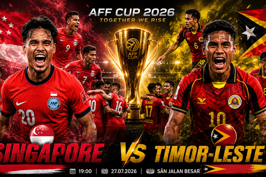 Singapore vs Timor Leste: Lịch sử gọi tên Sư tử đảo quốc và bài toán áp đảo chiến thuật
