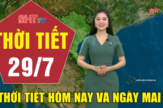 Dự báo thời tiết Hà Tĩnh đêm 28/7 ngày 29/7/2026