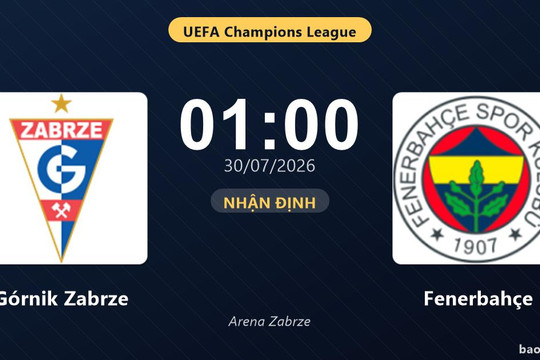 Nhận định Górnik Zabrze vs Fenerbahçe: đội hình dự kiến