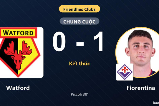 Watford 0-1 Fiorentina: Fiorentina giành chiến thắng