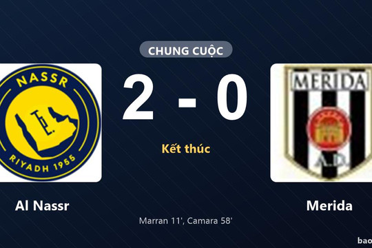 Al Nassr 2-0 Merida: Al Nassr giành chiến thắng