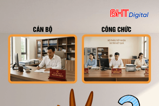 Cán bộ và công chức khác nhau ở điểm nào?