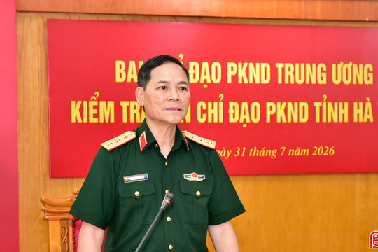 Tăng cường phòng không nhân dân, giữ vững thế trận quốc phòng