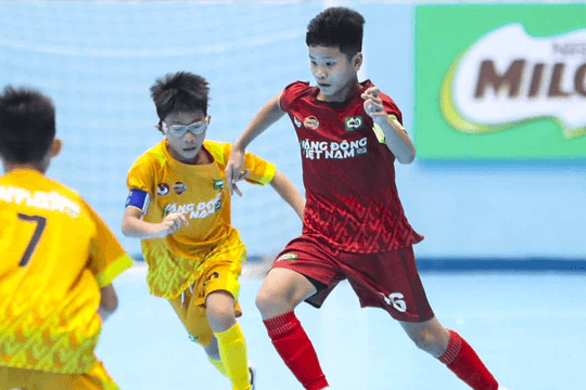 Thắng kịch tính U11 Hải Phòng, U11 Hồng Lĩnh Hà Tĩnh vào tứ kết quốc gia