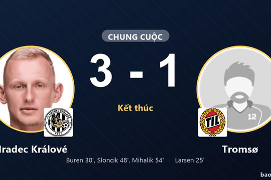 Hradec Králové 3-1 Tromsø: Hradec Králové giành chiến thắng