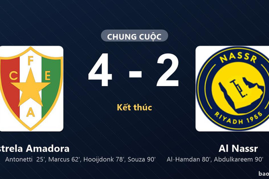 Estrela Amadora 4-2 Al Nassr: Estrela Amadora giành chiến thắng