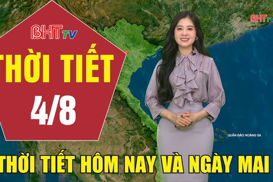 Dự báo thời tiết Hà Tĩnh đêm 3/8 ngày 4/8/2026