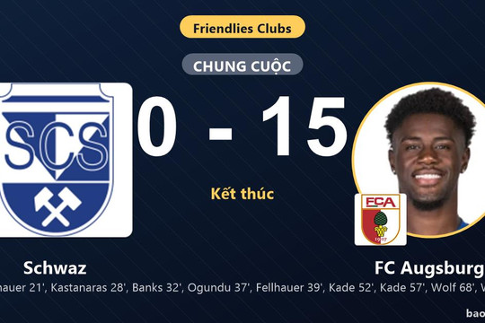 Schwaz 0-15 FC Augsburg: FC Augsburg giành chiến thắng