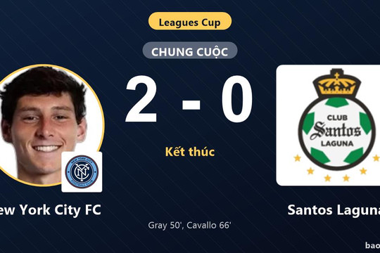 New York City FC 2-0 Santos Laguna: New York City FC giành chiến thắng