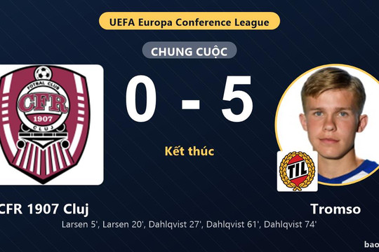 CFR 1907 Cluj 0-5 Tromso: Tromso giành chiến thắng