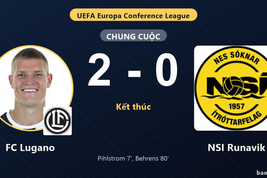 FC Lugano 2-0 NSI Runavik: FC Lugano giành chiến thắng