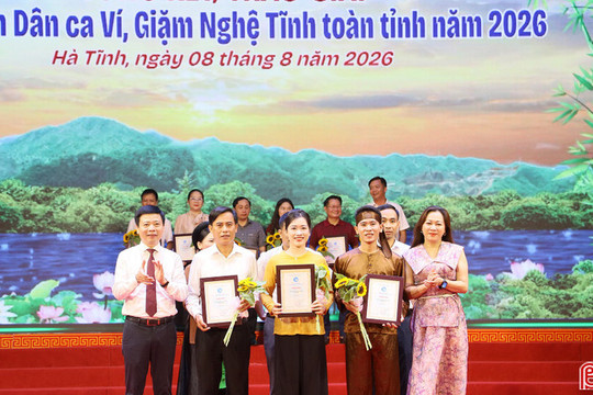 Tổng kết, trao giải Cuộc thi "Đại sứ Văn hóa đọc" và Liên hoan Dân ca Ví, Giặm Nghệ Tĩnh năm 2026
