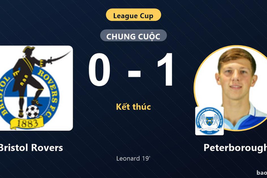 Bristol Rovers 0-1 Peterborough: Peterborough giành chiến thắng