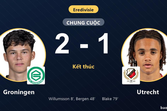 Groningen 2-1 Utrecht: Groningen giành chiến thắng