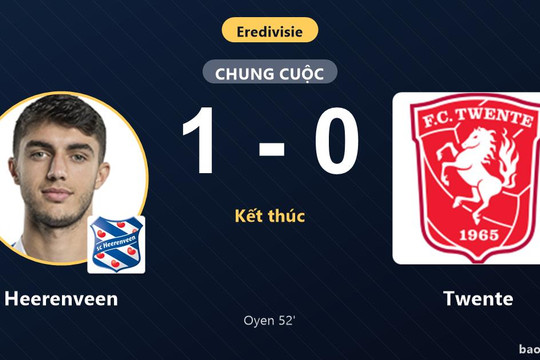 Heerenveen 1-0 Twente: Heerenveen giành chiến thắng