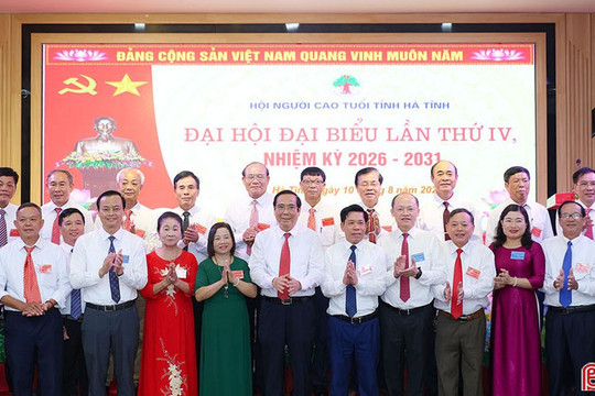 Ông Dương Xuân Hòa giữ chức Chủ tịch Hội Người cao tuổi tỉnh Hà Tĩnh