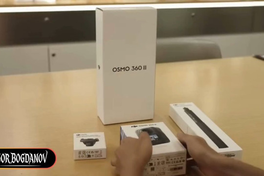 Phân tích camera DJI Osmo 360 II qua video mở hộp: Nâng cấp pin 2.150 mAh và khả năng quay 8K