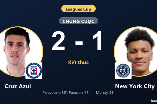 Cruz Azul 2-1 New York City FC: Cruz Azul giành chiến thắng