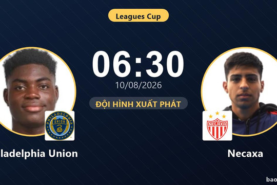 Trực tiếp Philadelphia Union vs Necaxa: Đội hình xuất phát