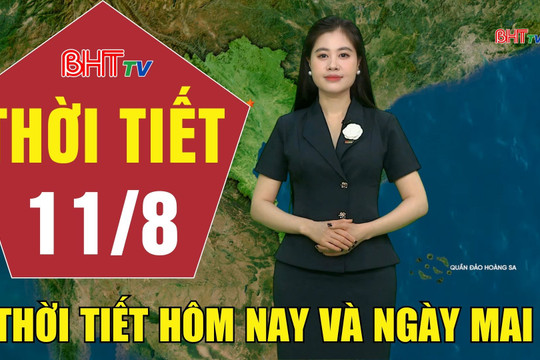 Dự báo thời tiết Hà Tĩnh đêm 10/8 ngày 11/8/2026