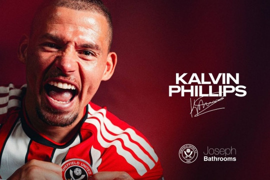 Kalvin Phillips chia tay Man City, chính thức tái hợp Sheffield United theo hợp đồng cho mượn
