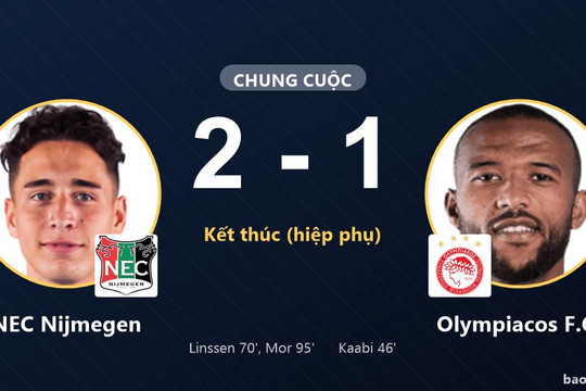 NEC Nijmegen 2-1 Olympiacos F.C.: NEC Nijmegen giành chiến thắng