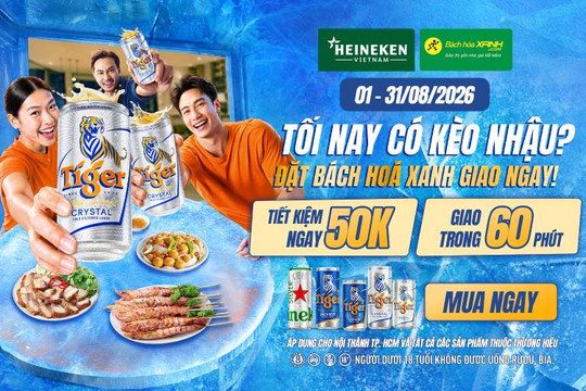 Cách đặt combo bia cùng mồi ngon giao siêu tốc 1 giờ cho tiệc tại gia tiết kiệm 50.000 đồng