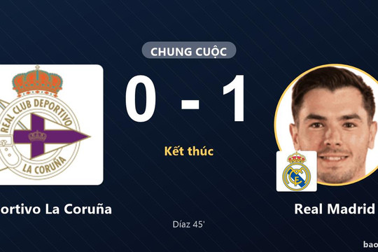 Deportivo La Coruña 0-1 Real Madrid: Real Madrid giành chiến thắng