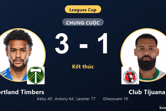 Portland Timbers 3-1 Club Tijuana: Portland Timbers giành chiến thắng